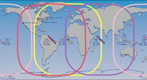 Спутниковая система связи ИНМАРСАТ Карта inmarsat-c