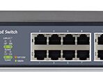 INT-VNST1006-122 — 16-х портовый сетевой неуправляемый коммутатор с PoE (+2 SFP)