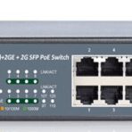 INT-VNST1006-124 — 8-х портовый сетевой неуправляемый коммутатор с PoE (+2 SFP)