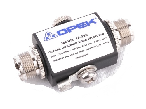 Грозоразрядник Opek LP-350 0-500 МГц, 50 Ом, 300 Вт, разъем UHF Грозоразрядник Opek LP-350 0-500 МГц, 50 Ом, 300 Вт, разъем UHF