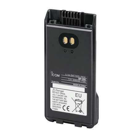 Аккумулятор ICOM Li-Ion BP-280 7.4В 2280/ 2400 мАч для IC-F1000/ F2000 морозоустойчивый, IP-67 Аккумулятор ICOM Li-Ion BP-280 7.4В 2280/ 2400 мАч для IC-F1000/ F2000 морозоустойчивый, IP-67