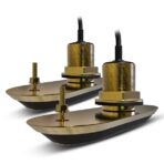 Pack of RV-220 RealVision 3D Bronze Thru Hull Txds, Port &Starboard20°, Direct connect to AXIOM (2 x 2m, Y-cable and 8m extension cable)