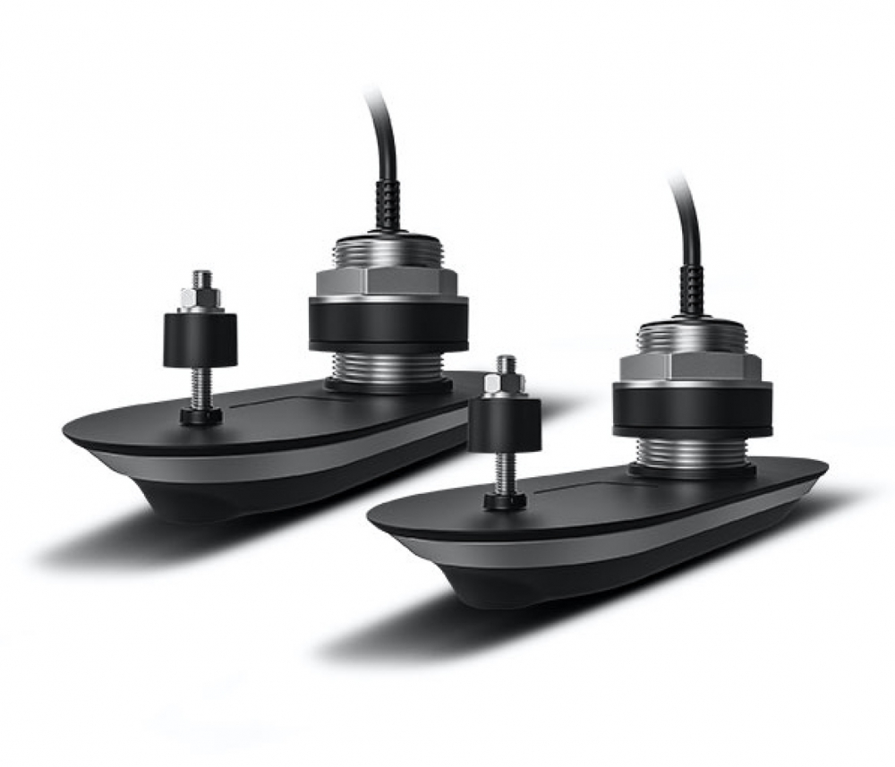 Pack of RV-420 RealVision 3D Stainless Steel Thru Hull Txds, Port & Starboard 20°, Direct connect to AXIOM (2 x 2m, Y-cable and 8m extension cable) Pack of RV-420 RealVision 3D Stainless Steel Thru Hull Txds, Port & Starboard 20°, Direct connect to AXIOM (2 x 2m, Y-cable and 8m extension cable)